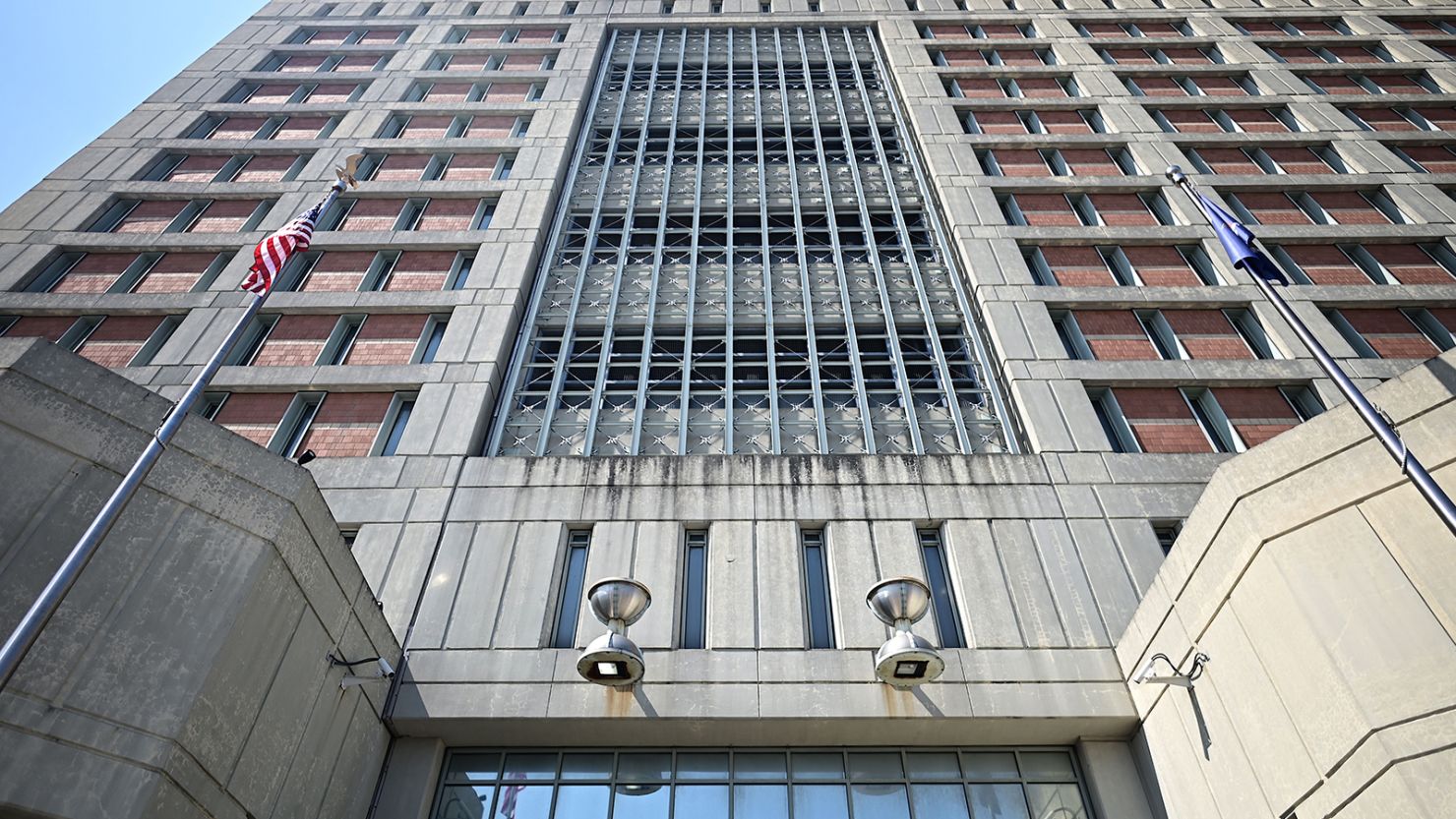 The Metropolitan Detention Center, (MDC) in Brooklyn, a United States federal administrative detention facility is pictured on July 6, 2020 in New York City.?