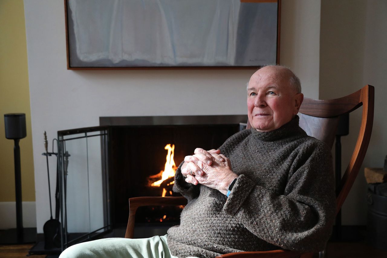 Playwright Terrence McNally at his New York City home on March 2.