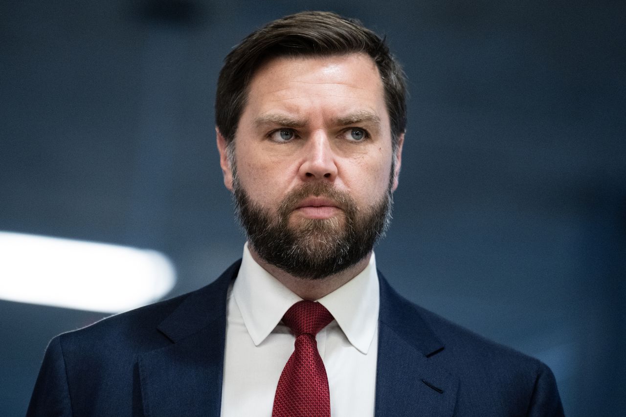 Sen. JD Vance is seen in the US Capitol in Washington, DC, on November 14.