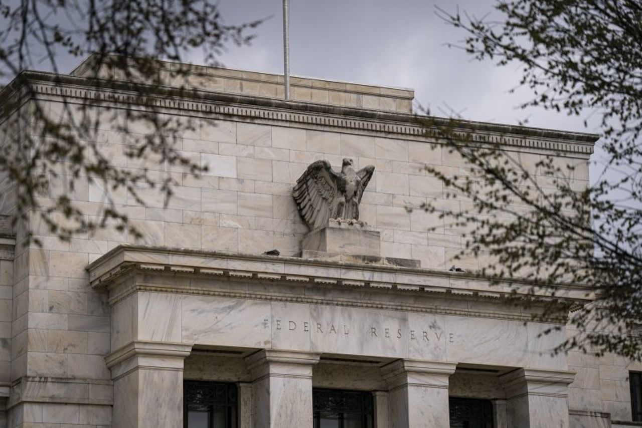 The Marriner S. Eccles Federal Reserve building in Washington, DC, on March 13.