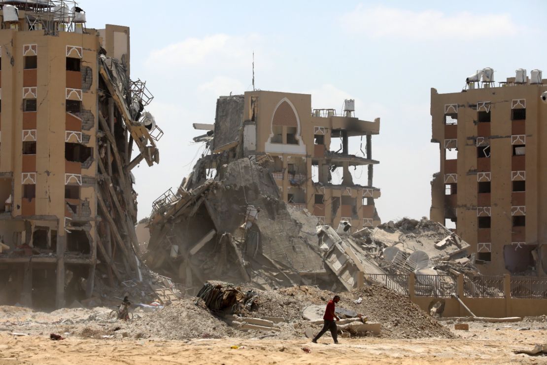 The Israeli military has told residents of some Gaza neighborhoods that they can return home but many have found scenes of destruction.