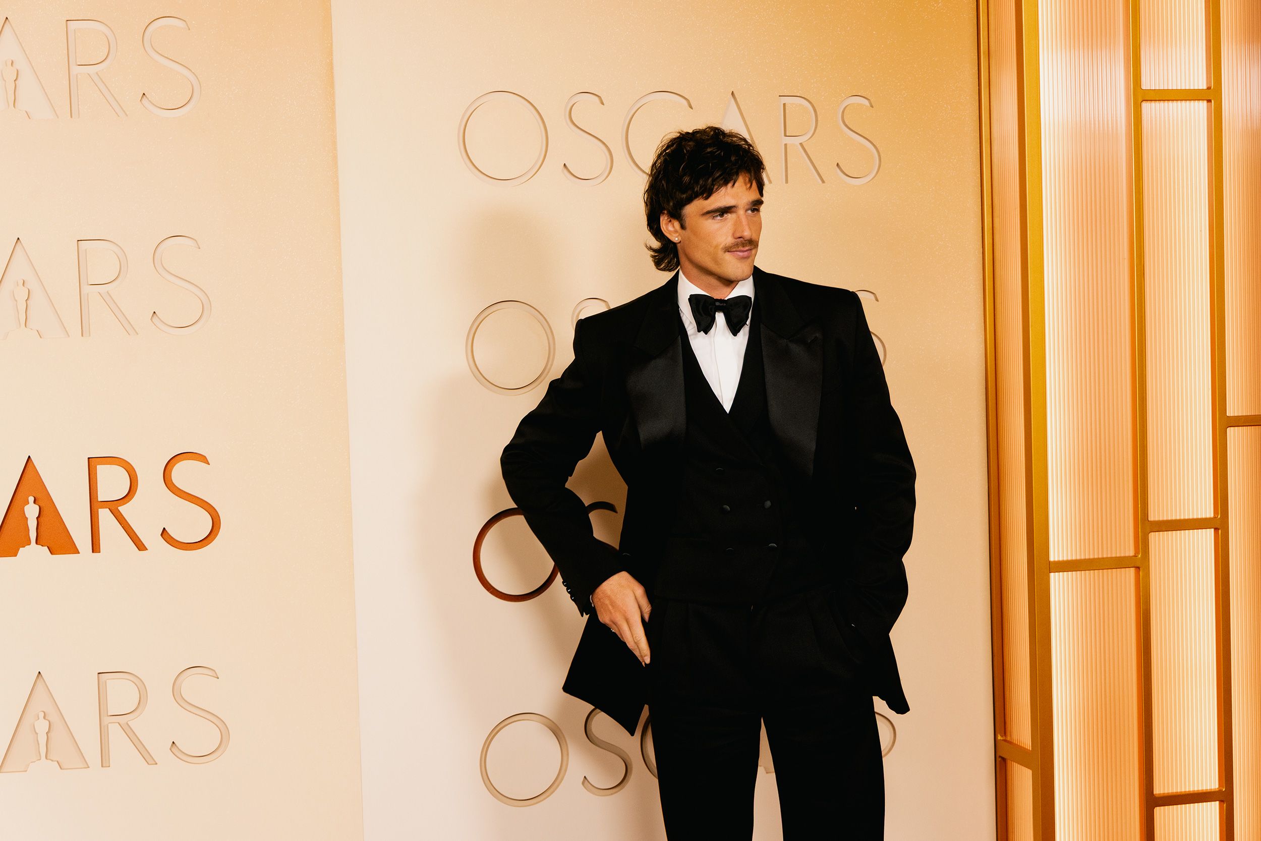 Jacob Elordi often turns to Bottega Veneta for the big occasions, the Oscars included.