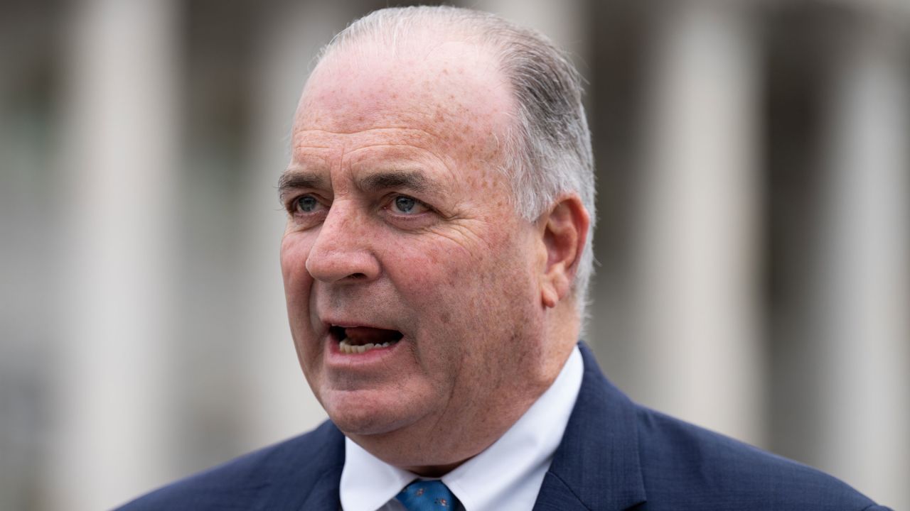 US Rep. Dan Kildee speaks outside the Capitol in March.