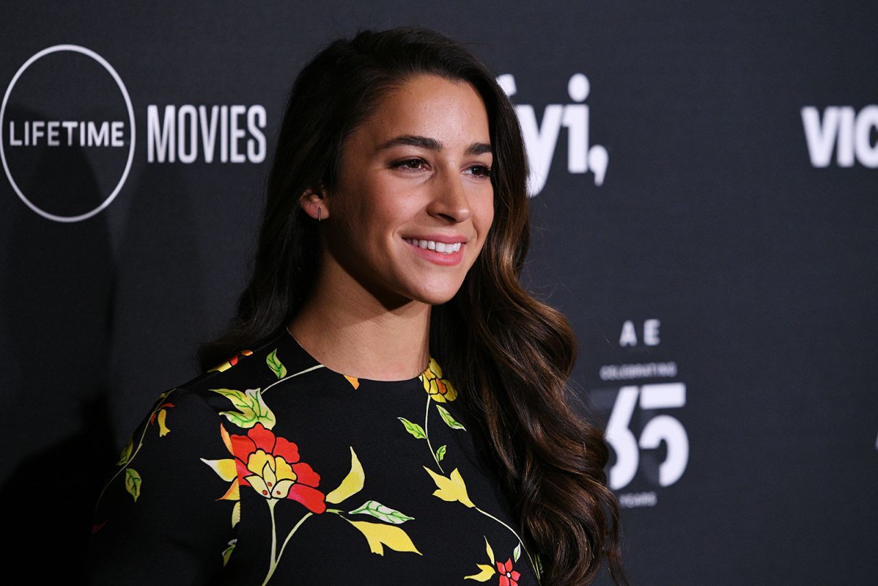 Aly Raisman attends the 2019 A+E Networks Upfront at Jazz at Lincoln Center on March 27, 2019 in New York City. 