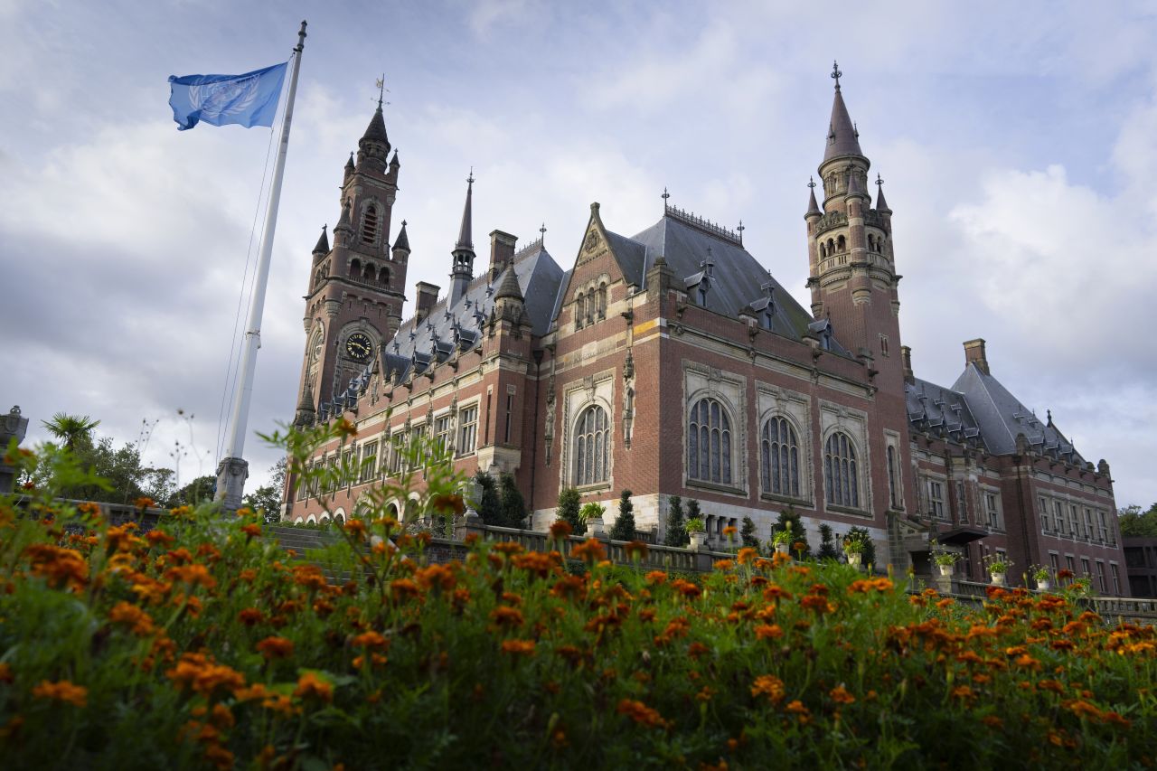 The Peace Palace, which houses the United Nations International Court of Justice, in The Hague, Netherlands, on September 19.