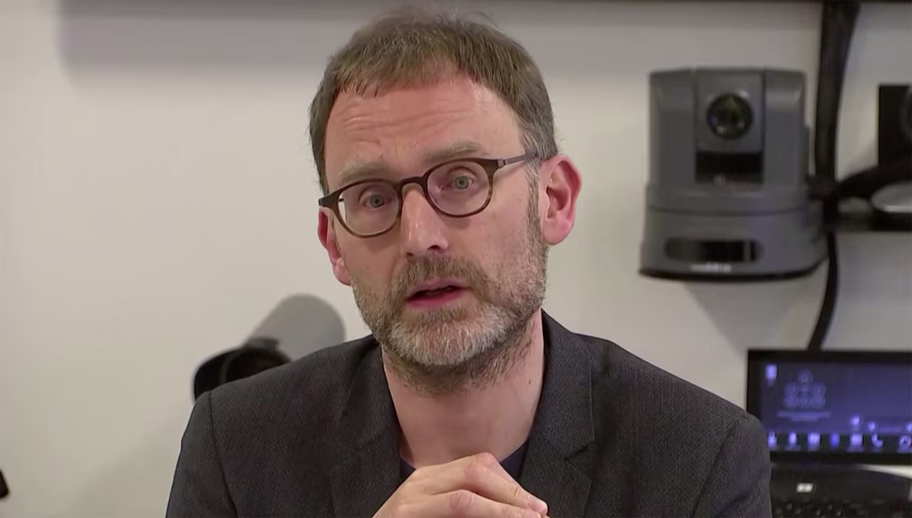 Professor Neil Ferguson speaks at a news conference in London, England, on January 22.