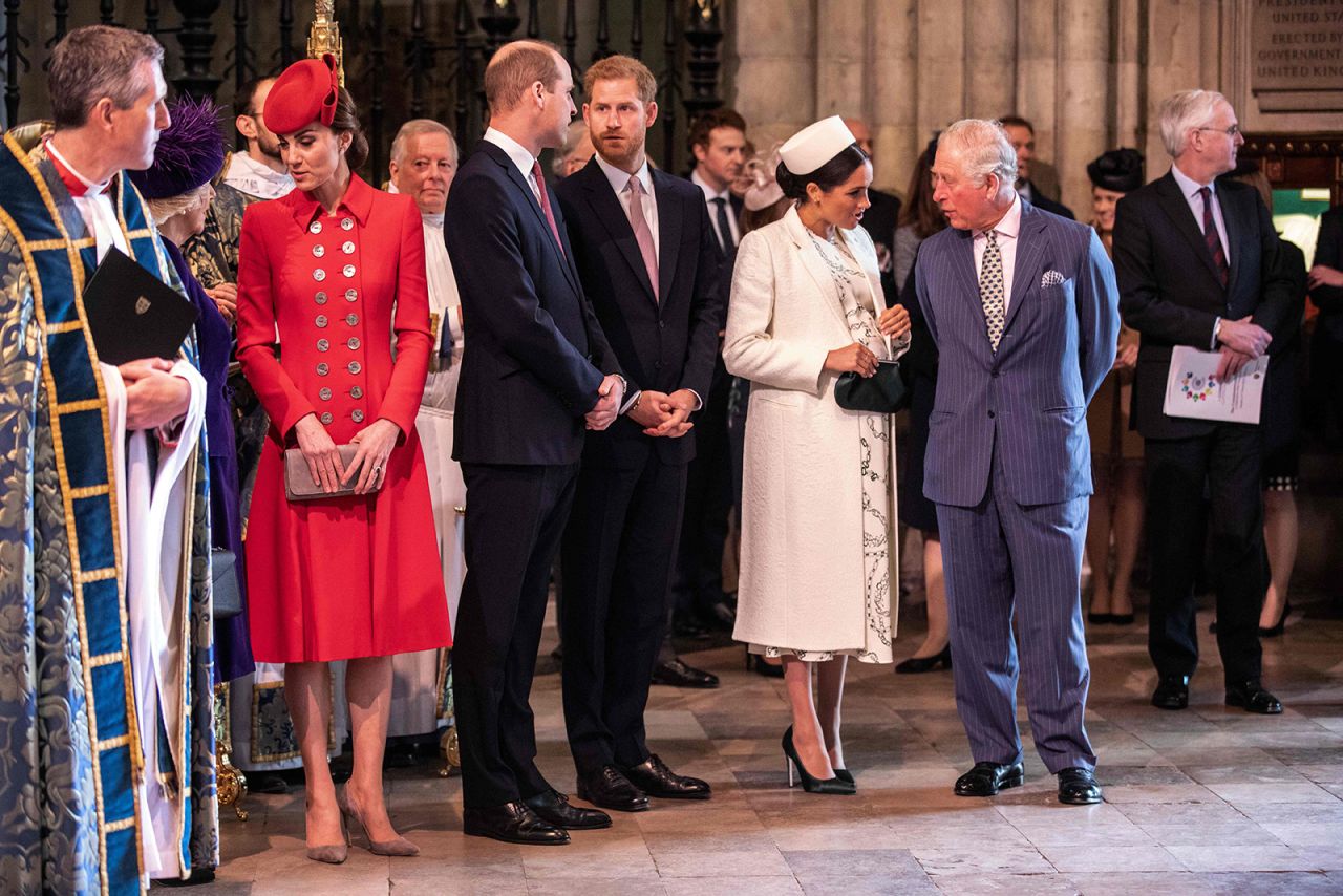 The Royal Family as they all attend the Commonwealth Day service at Westminster Abbey in London on March 11, 2019.