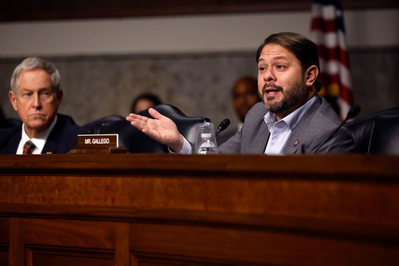 Rep. Ruben Gallego during a hearing on Capitol Hill on December 13, 2022 in Washington, DC.