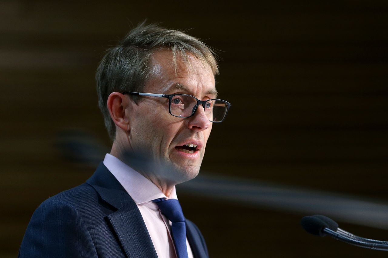 Director-General of Health Dr. Ashley Bloomfield speaks to media during a press conference at Parliament in Wellington, New Zealand on August 14.