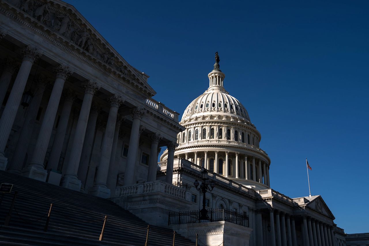 The Capitol building in Washinton, DC. 