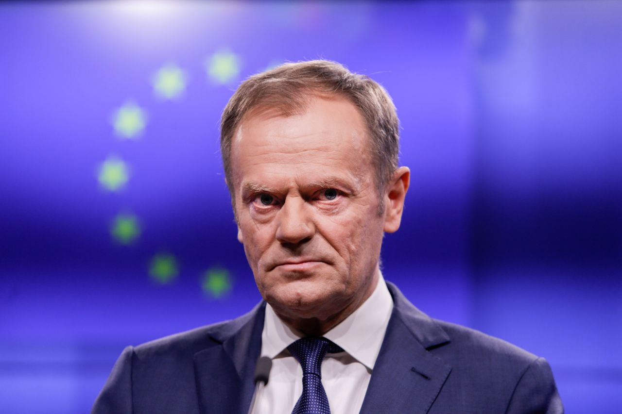 European Council President Donald Tusk on February 6. 