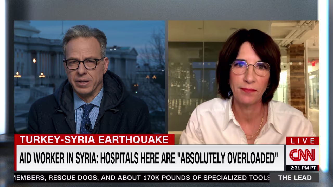 Avril Benoît speaks with CNN's Jake Tapper on February 7, 2023. 