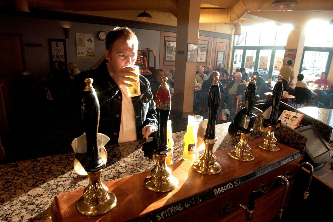Contrary to popular myth, British beer isn't typically served warm. If it is, there's probably something wrong with it.