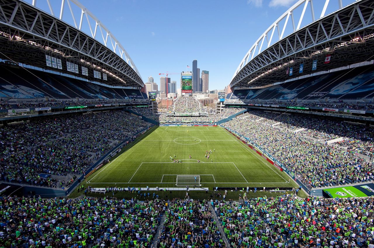 A general view during a match between the Seattle Sounders and the Colorado Rapids in 2012 in Seattle.