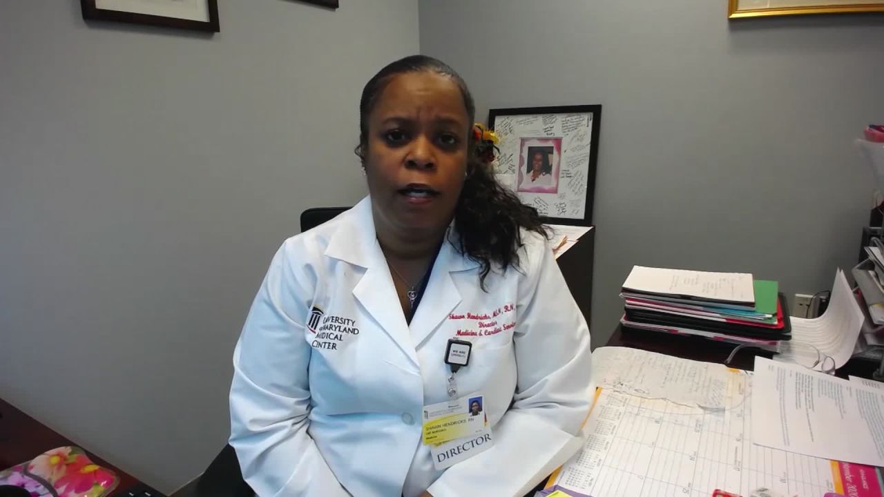 Shawn Hendricks, a Maryland health care worker, speaks during an interview on December 15.