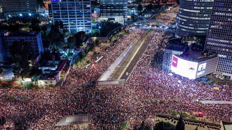 Live updates: Israeli protests demand Gaza deal after IDF says 6 hostages killed | CNN