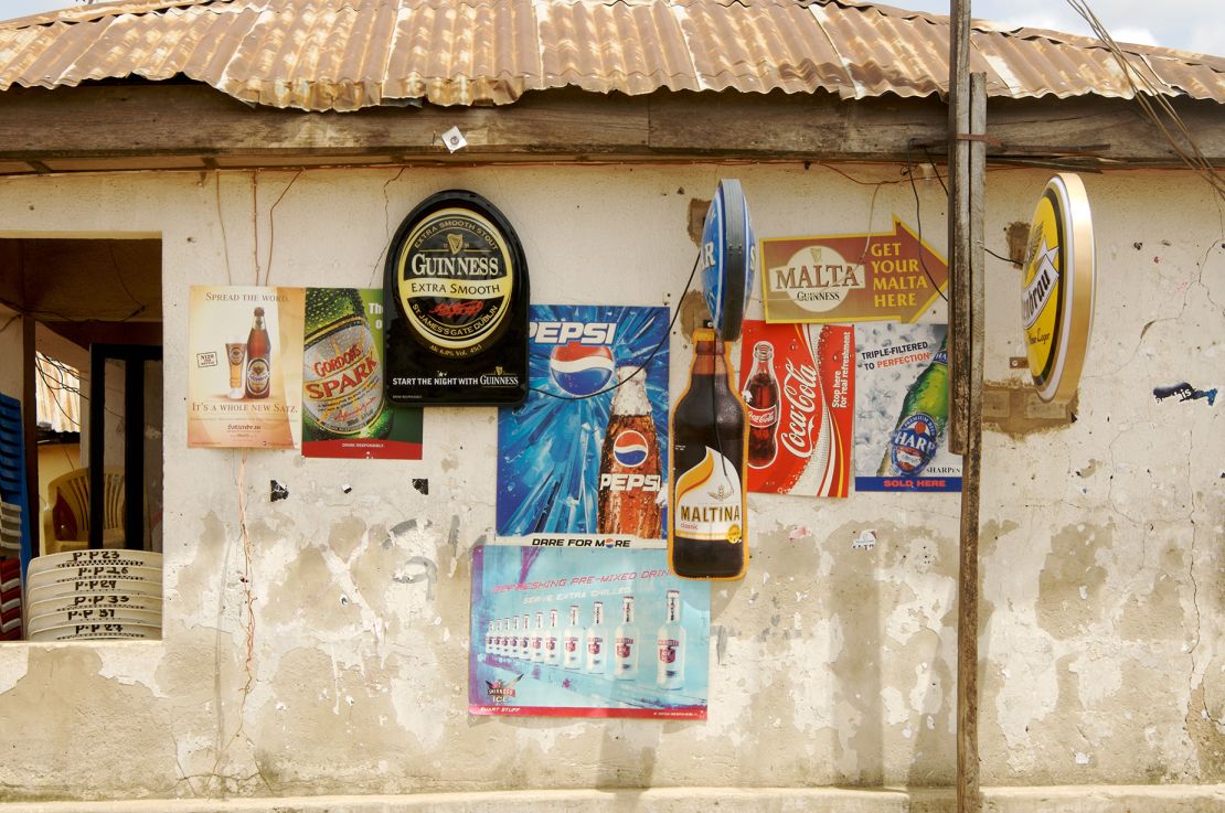 A bar in the Garki district of Abuja, Nigeria.