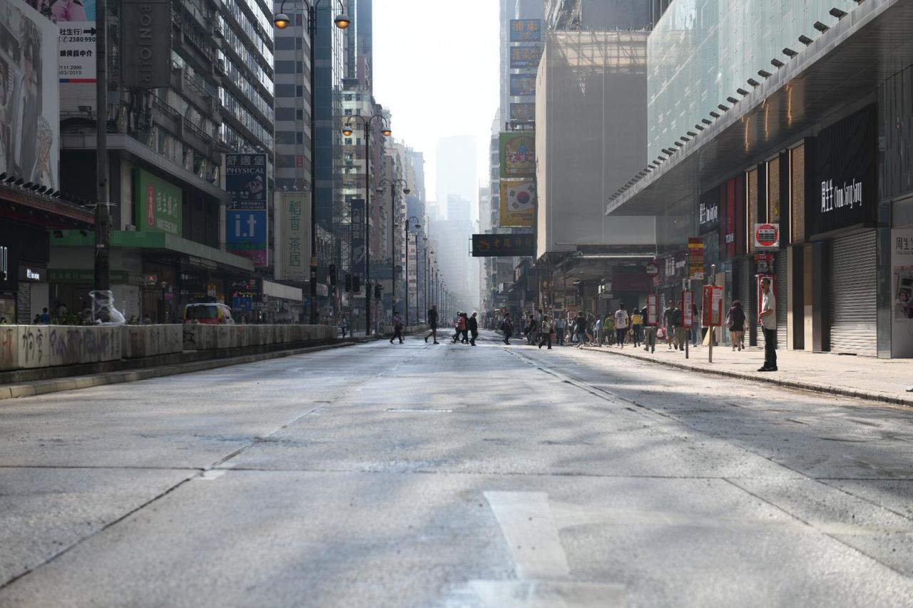 Nathan Road in Mong Kok is usually one of the busiest thoroughfares in the city.