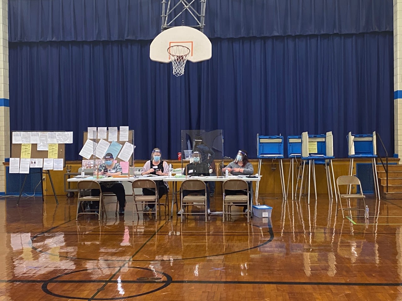 A polling site in Milwaukee is seen on Election Day. 