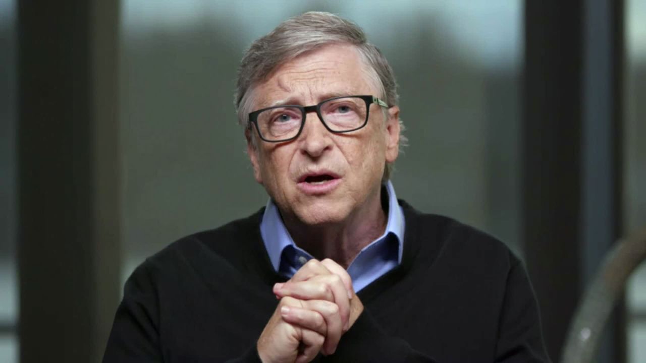 Bill Gates speaks with CNN on Thursday, October 8, 2020.