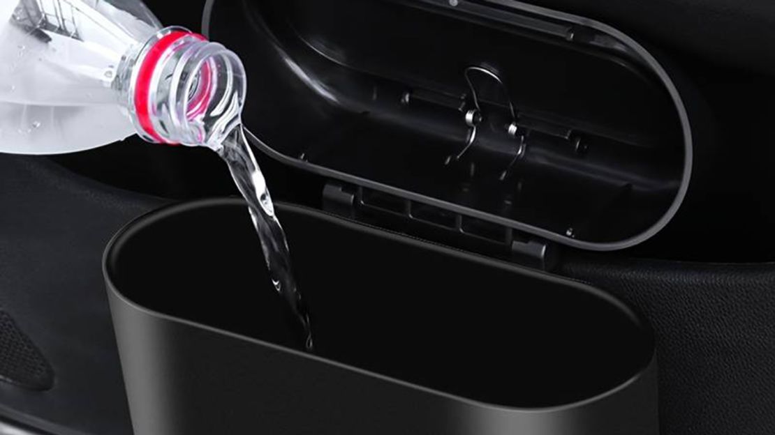 Pour unwanted liquids directly into the waterproof Accmor Car Trash Can.