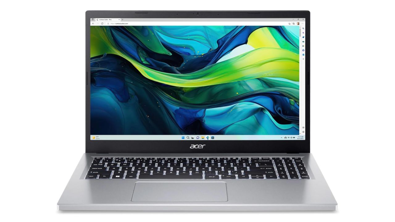 Acer Aspire Go 15 Slim against a white background