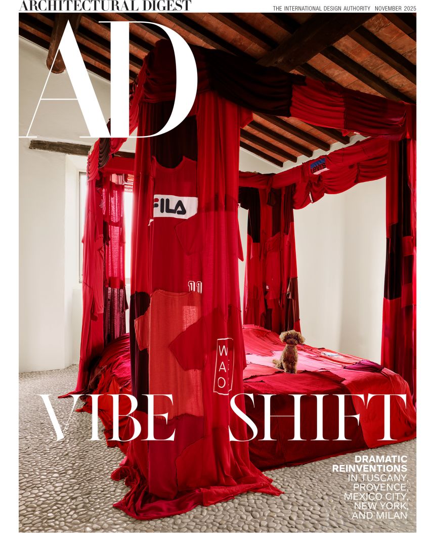The feature appears in the November issue of Architectural Digest magazine.