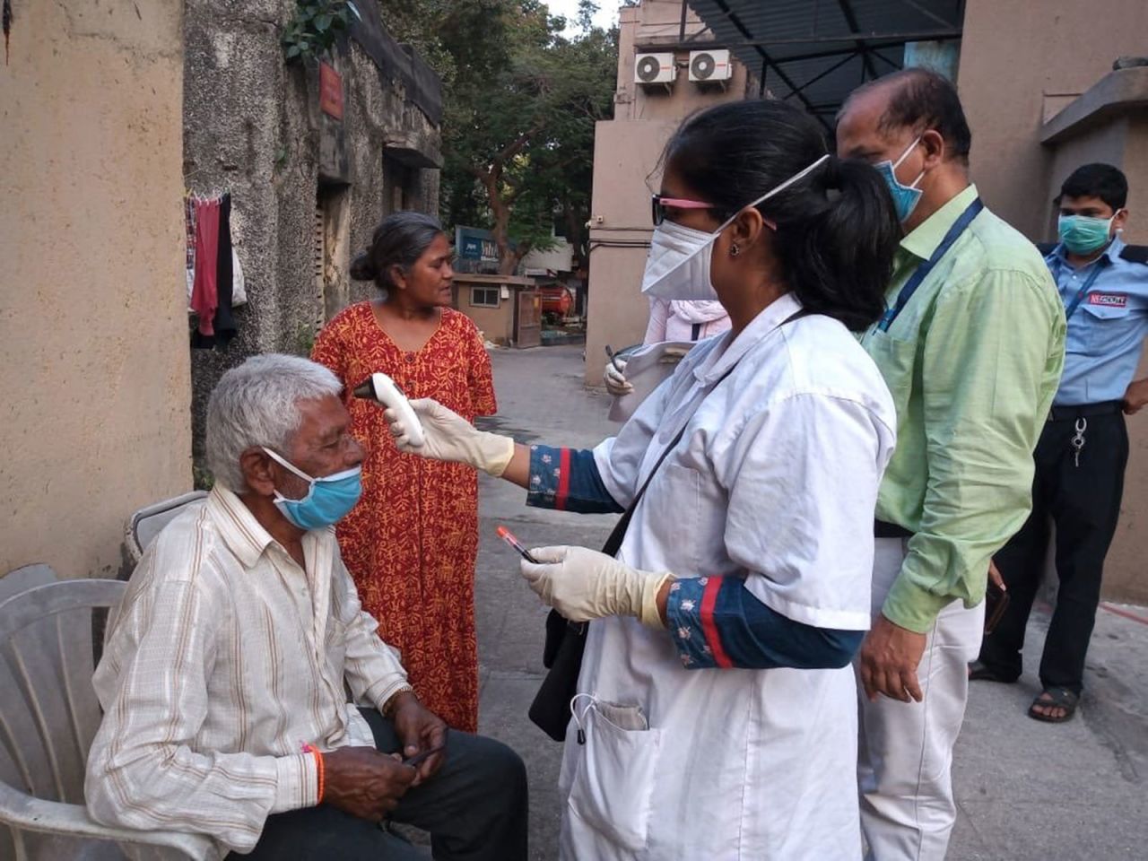 Testing in Dharavi.