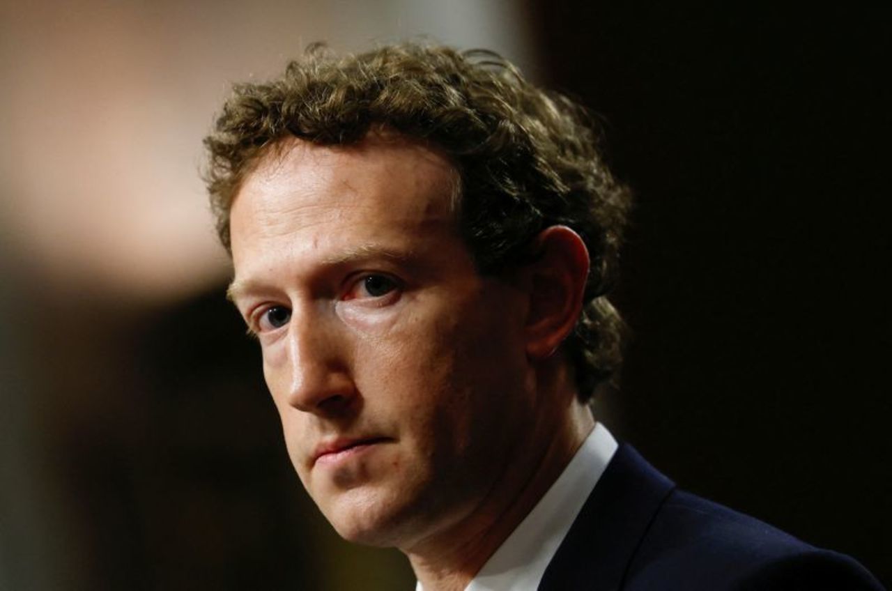 Meta's CEO Mark Zuckerberg attends the Senate Judiciary Committee hearing on online child sexual exploitation at the US Capitol in Washington, DC, on January 31.