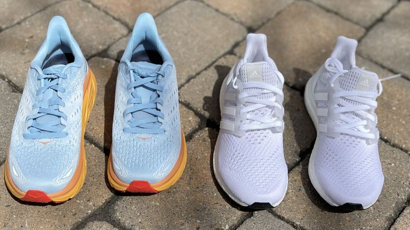 Adidas Ultraboost vs. Hoka Clifton running shoes | CNN Underscored