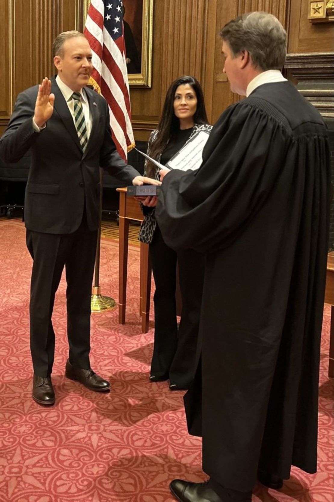 Justice Brett Kavanaugh swears in Lee Zeldin as EPA administrator.