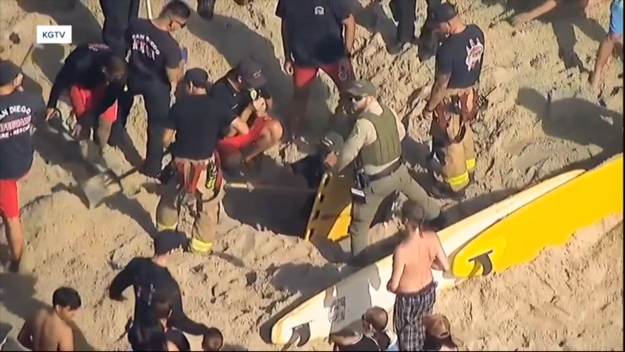 Adolescente queda sepultada en arena en una playa de California.jpg