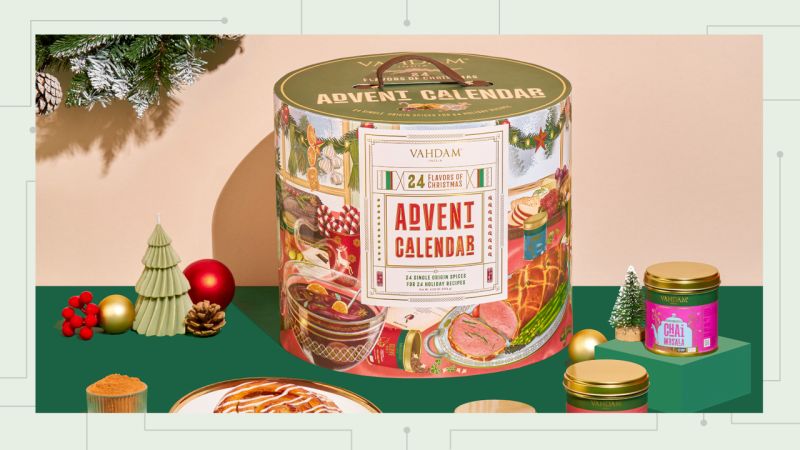 Vahdam Advent Calendar 2023 - 24 Unique Tea Bags in Limited Edition Gift Sets for Adults, Men and Women
