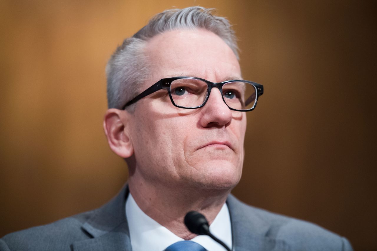 Dr. John Wiesman testifies during a Senate hearing on March 5, 2019.