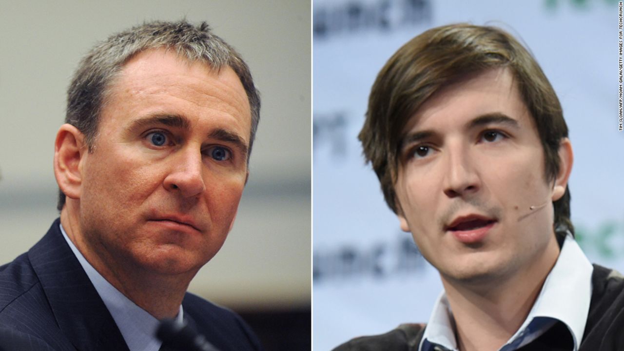 Citadel CEO Ken Griffin, left, and Robinhood CEO Vladimir Tenev