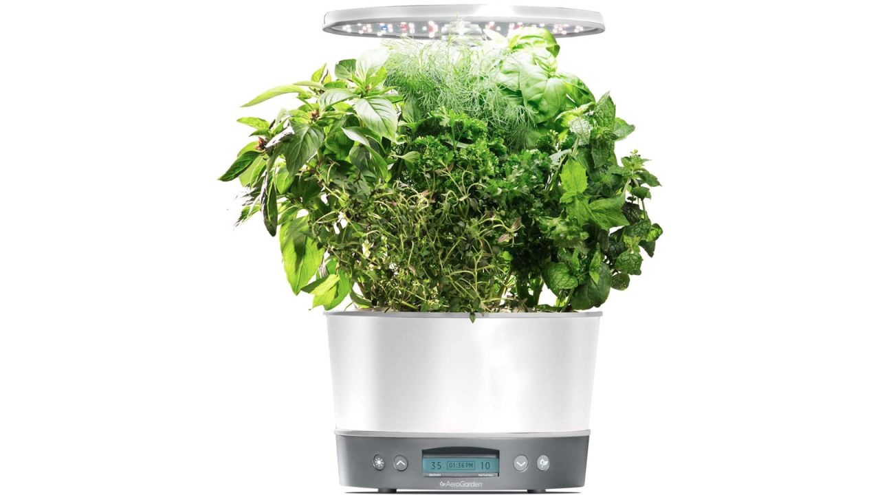  AeroGarden Harvest Elite 360 Indoor Garden Hydroponic System with LED Grow Light and Herb Kit, Holds up to 6 Pods, White.jpg