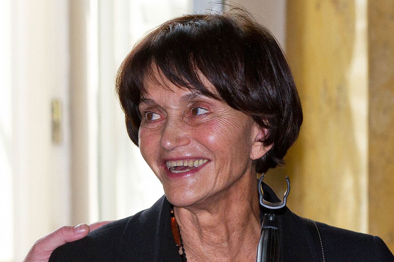 Princess María Teresa of Bourbon-Parma attends a presentation of her book "Les bourbon Parme, une famille engagée dans l'histoire" in Parma, Italy, on September 27, 2014. 