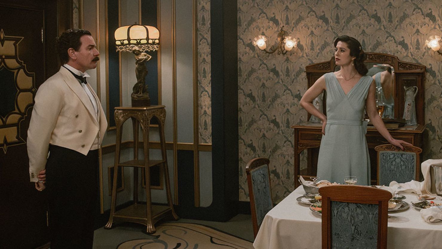 Ewan McGregor and Mary Elizabeth Winstead in "A Gentleman in Moscow."