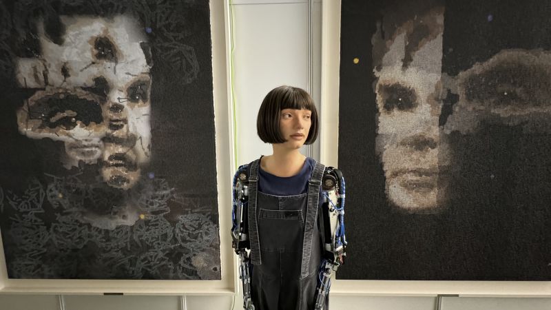 AI robot’s portrait of Alan Turing that ‘challenges what it is to be ...