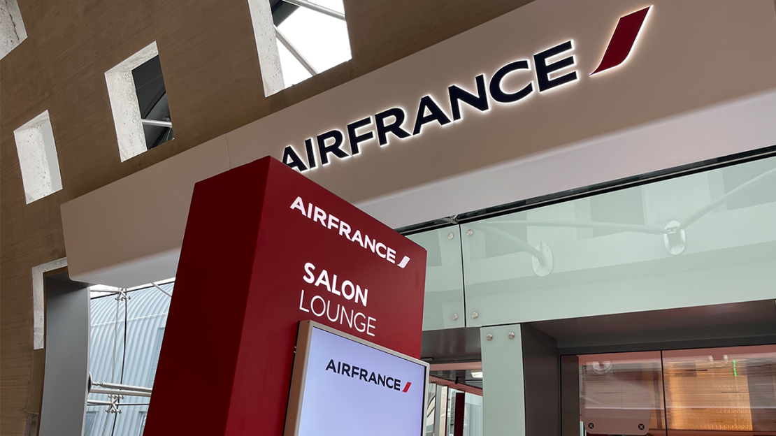 Air France lounge in Paris