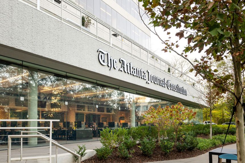 The Atlanta Journal-Constitution's office in Atlanta. The paper announced Thursday it would discontinue its print edition.
