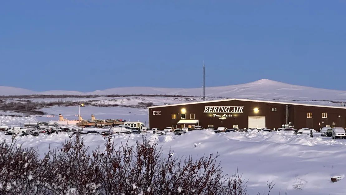 A Bering Air Angar in Nome, Alaska.