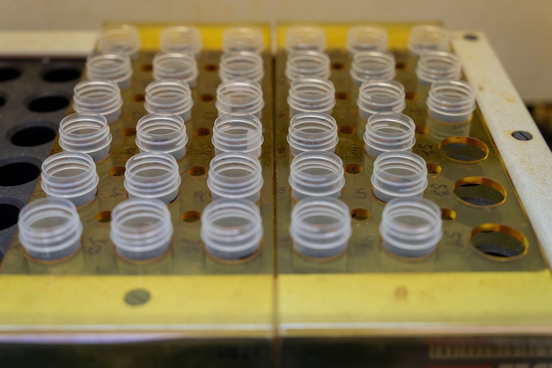 Lead samples are tested at the Milwaukee Health Department on Tuesday.