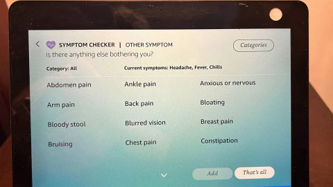 Alexa Symptom Checker