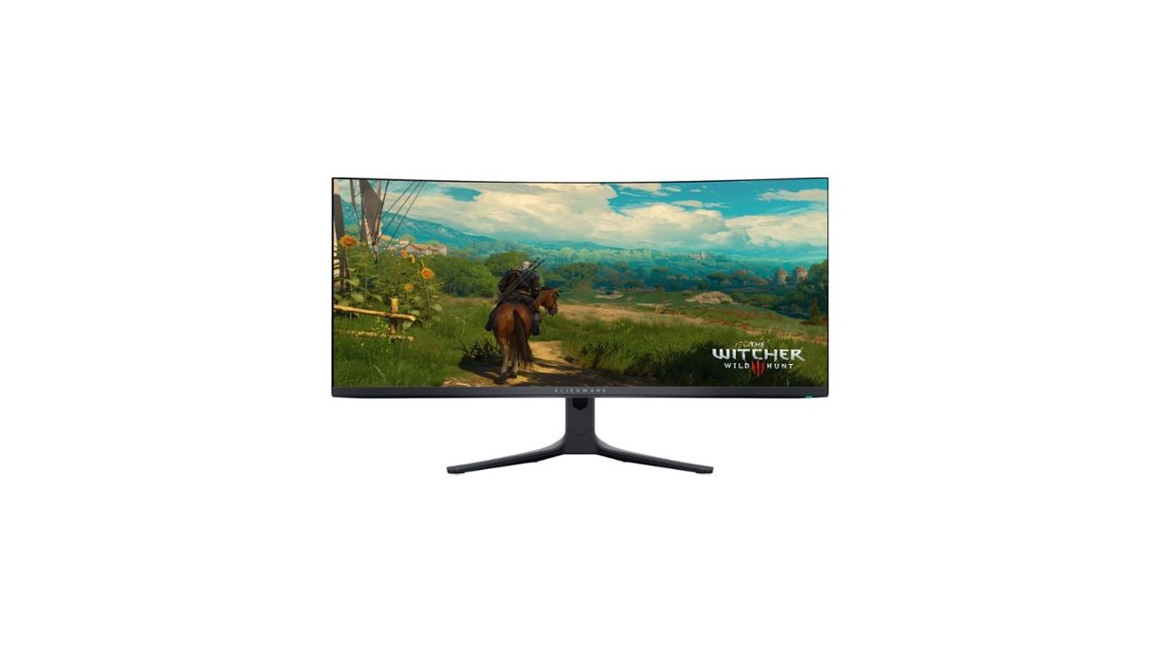 A photo of the Alienware AW3423DWF gaming monitor