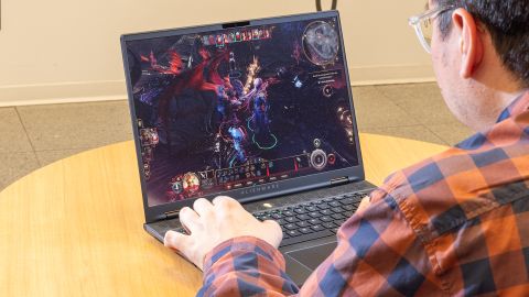 CNN Underscored electronics writer Henry T. Casey is playing the game Baldur’s Gate 3 on the Alienware m16 R2.