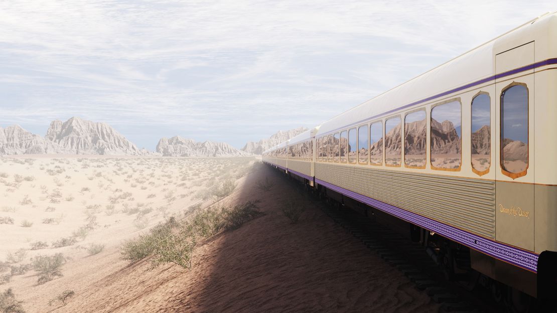 The train is designed by the architect ALINE ASMAR D'AMMAN.