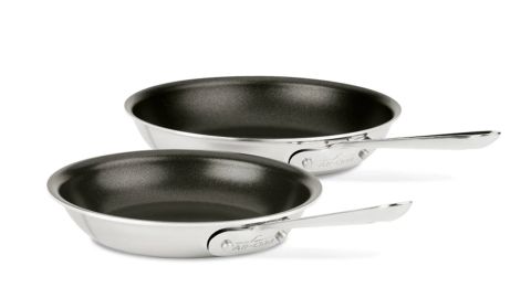 8 inch & 10 inch all coated stainless steel nonstick frying pan set