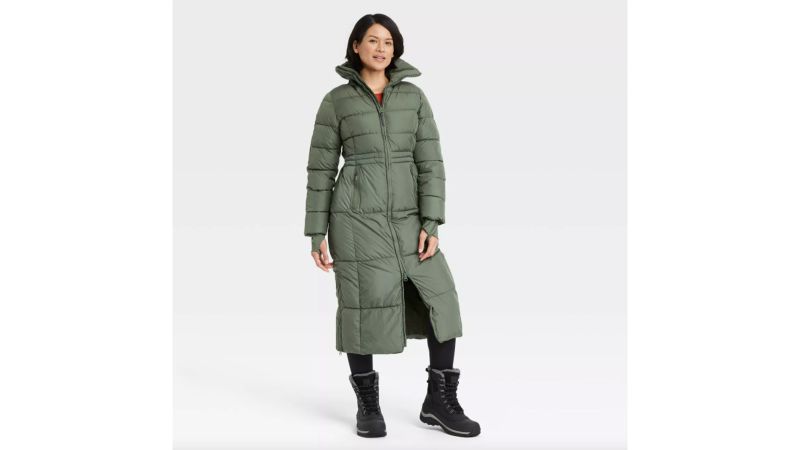 GAP Womens Synthetic Down Puffer Jacket Coat with Matte Finish