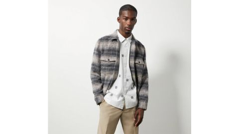 AllSaints Hatch Plaid Flannel Shirt